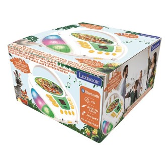 Přenosný Bluetooth CD přehrávač Zvířata se světelnými efekty