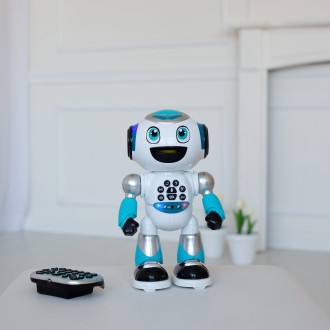 Mluvící robot Powerman Advanced se světelnými efekty, dálkové ovládání