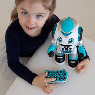 Mluvící robot Powerman Advanced se světelnými efekty, dálkové ovládání