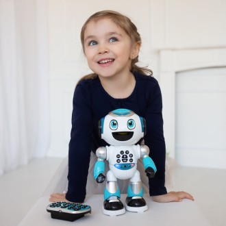 Mluvící robot Powerman Advanced se světelnými efekty, dálkové ovládání