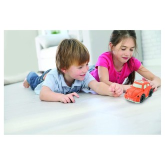 Oranžové městské auto z bioplastu 10 cm