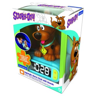Dětský budík Scooby Doo s nočním osvětlením