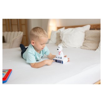 Dětský budík Polární medvěd s nočním osvětlením