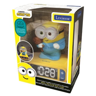 Dětský budík Mimoni s nočním osvětlením