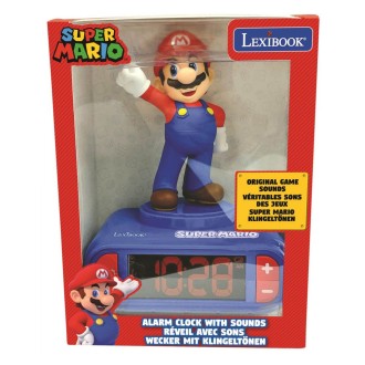 Dětský budík Super Mario s nočním osvětlením