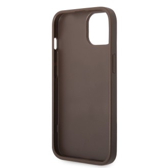Guess 4G Stripe Zadní Kryt pro iPhone 14 Plus Brown
