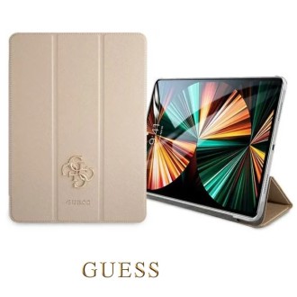 Guess Saffiano Folio Pouzdro pro iPad Pro 12.9 Gold