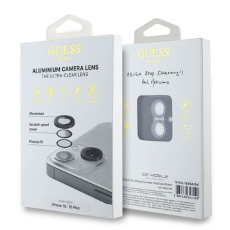 Guess Metal Ochrana Čoček pro iPhone 16/16 Plus Black