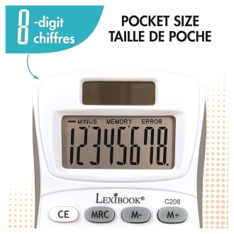 8 místná kapesní kalkulačka solární