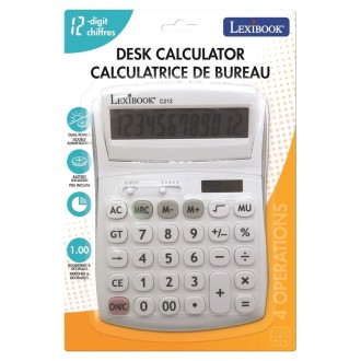 12místná kapesní kalkulačka s nastavitelným úhlem obrazovky