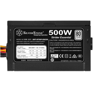 SilverStone Strider Essential 500W 80 PLUS – ATX napájecí zdroj