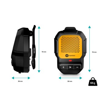 Connect IT Hyperbass ClipBEAT bezdrátový reproduktor s klipem - černá/žlutá
