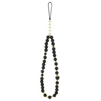 Guess PU Leather 4G Colored Ring Strap MagSafe Zadní Kryt pro iPhone 16 Pro – černá