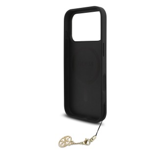 Guess 4G Charm MagSafe Zadní Kryt pro iPhone 17 Pro Tone on Tone – šedá