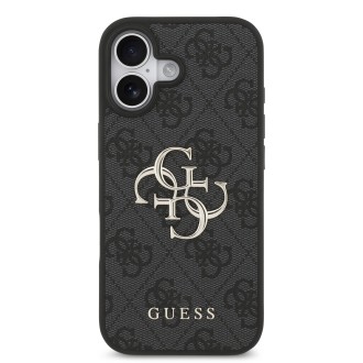 Guess PU 4G Metal Logo Zadní Kryt pro iPhone 17 – šedá