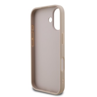 Guess PU 4G Stripe Zadní Kryt pro iPhone 17 – růžová