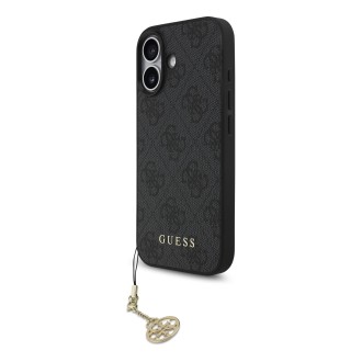 Guess 4G Charm MagSafe Zadní Kryt pro iPhone 17 Tone on Tone – šedá