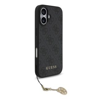 Guess 4G Charm MagSafe Zadní Kryt pro iPhone 17 Tone on Tone – šedá