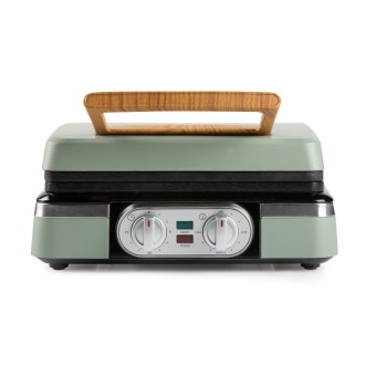 Vaflovač 4x7 s termostatem a časovačem - zelený - DOMO DO9279W