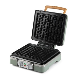 Vaflovač 4x7 s termostatem a časovačem - zelený - DOMO DO9279W