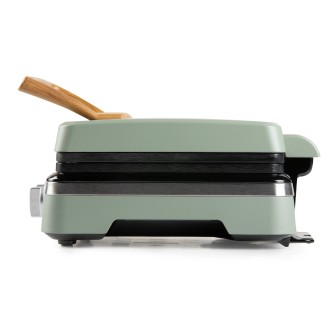 Vaflovač 4x7 s termostatem a časovačem - zelený - DOMO DO9279W