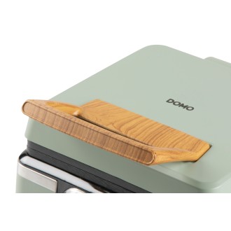 Vaflovač 4x7 s termostatem a časovačem - zelený - DOMO DO9279W