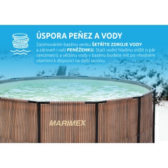 Bazén Florida 3,05x0,91 m se skimmerem - motiv TEAK
