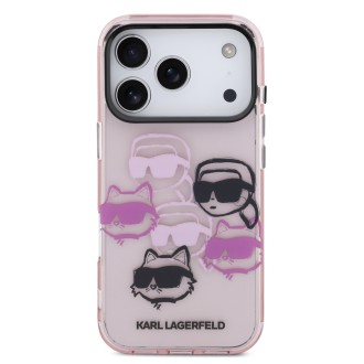 Karl Lagerfeld IML Multi K&CH Heads zadní kryt pro iPhone 17 Pro – růžová