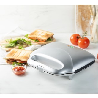 Sendvičovač na 2 XL sendviče - stříbrný - DOMO DO9267C