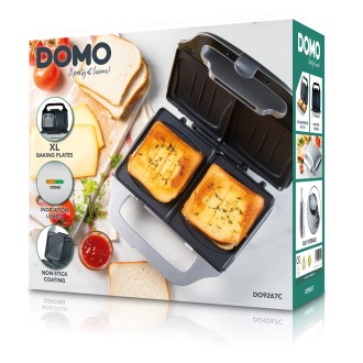Sendvičovač na 2 XL sendviče - stříbrný - DOMO DO9267C