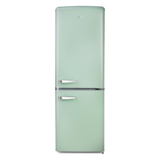 Retro lednice s mrazákem - D - 202 l - zelená - PR196RKMG
