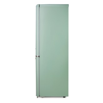 Retro lednice s mrazákem - D - 202 l - zelená - PR196RKMG
