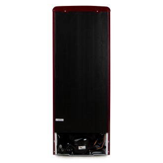 Retro lednice s mrazákem dole - bordó - DOMO DO91707R