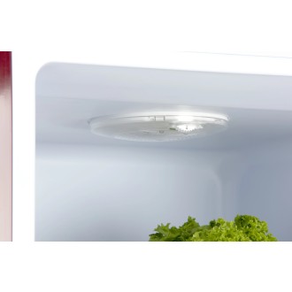 Retro lednice s mrazákem dole - bordó - DOMO DO91707R