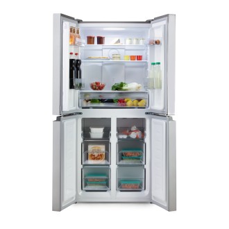 Čtyřdvéřová lednice s mrazákem dole - DOMO DO99504M