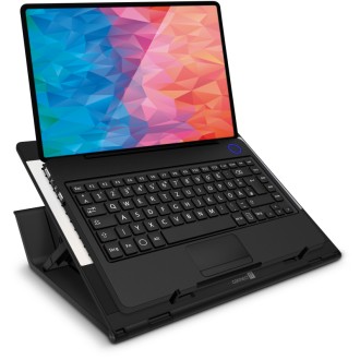 Connect IT FrostBlast chladicí podložka pod notebook s modrým podsvícením – černá