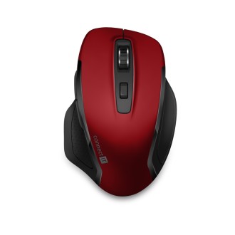 Connect IT Dual SmartSwitch bezdrátová myš, USB-A + C (+ baterie) – červená