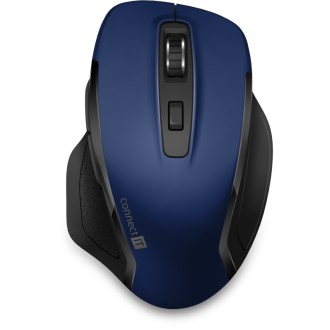 Connect IT Dual SmartSwitch bezdrátová myš, USB-A + C (+ baterie) – modrá