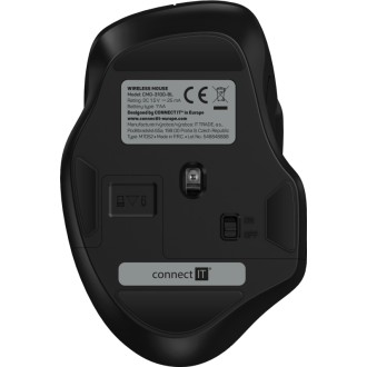 Connect IT Dual SmartSwitch bezdrátová myš, USB-A + C (+ baterie) – modrá