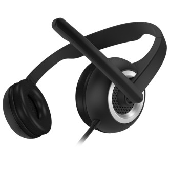 Connect IT Home&Office náhlavní sluchátka s mikrofonem – černá