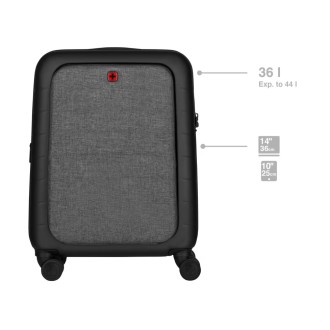 Wenger Syntry cestovní kufr vel. S (Carry-On / Příruční) – černá/šedá