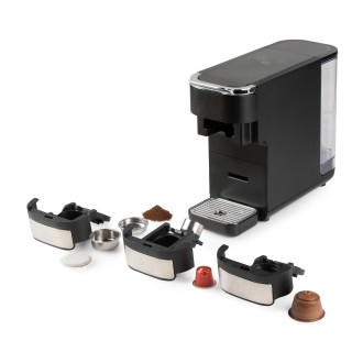 Kávovar 4v1 na pody i na kapsle - černý - DOMO DO748K