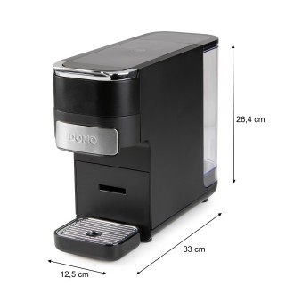 Kávovar 4v1 na pody i na kapsle - černý - DOMO DO748K