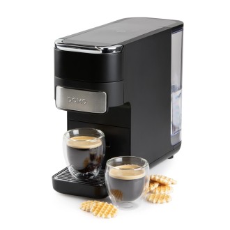 Kávovar 4v1 na pody i na kapsle - černý - DOMO DO748K