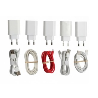 Mix 10x Apple adaptér 5W + Lighnitng kabel (USB-A)
