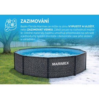 Bazén Florida 3,05x0,91 m RATAN se skimmerem