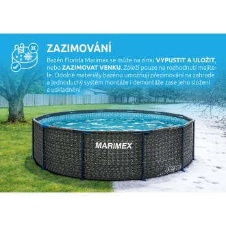 Bazén Florida 3,66x0,99 m RATAN se skimmerem