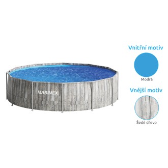 Bazén Florida 3,66x0,99 m ŠEDÉ DŘEVO se skimmerem