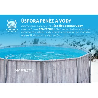 Bazén Florida 3,66x1,22 m ŠEDÉ DŘEVO se skimmerem