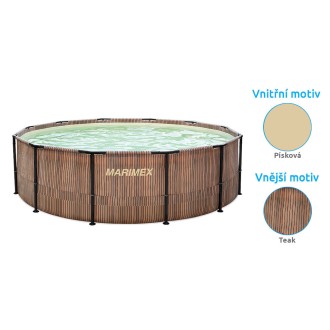 Bazén Florida 4,57x1,32 m TEAK se skimmerem